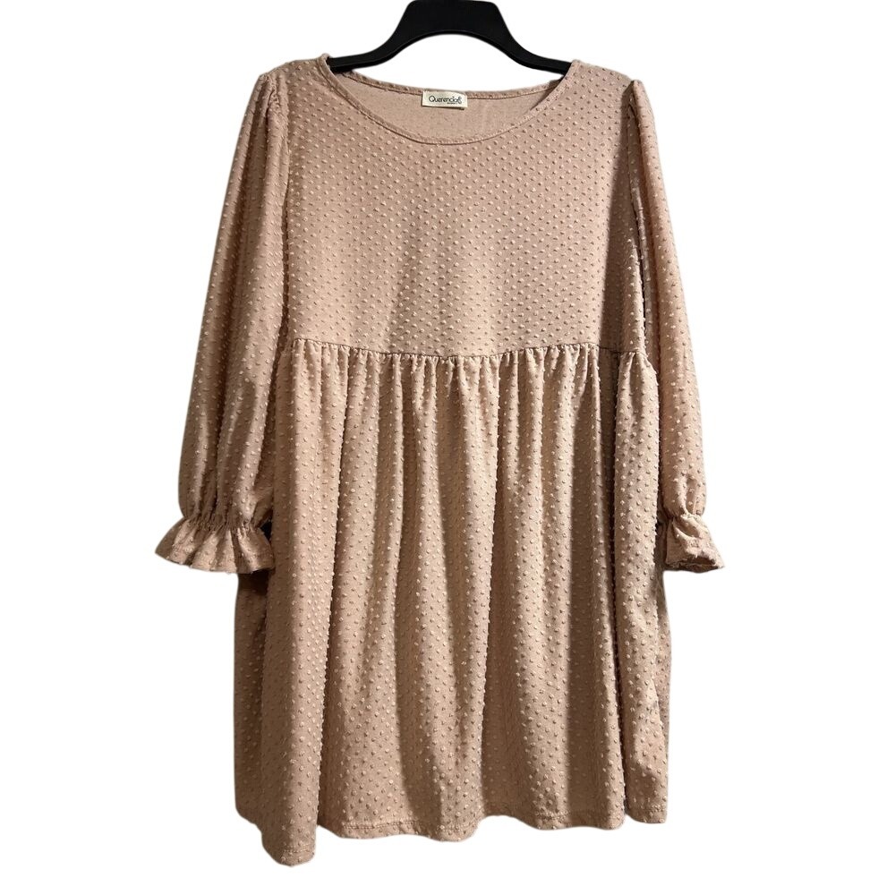 Querencia Brand Maternity Blouse Top Women's Size Large Light Pink